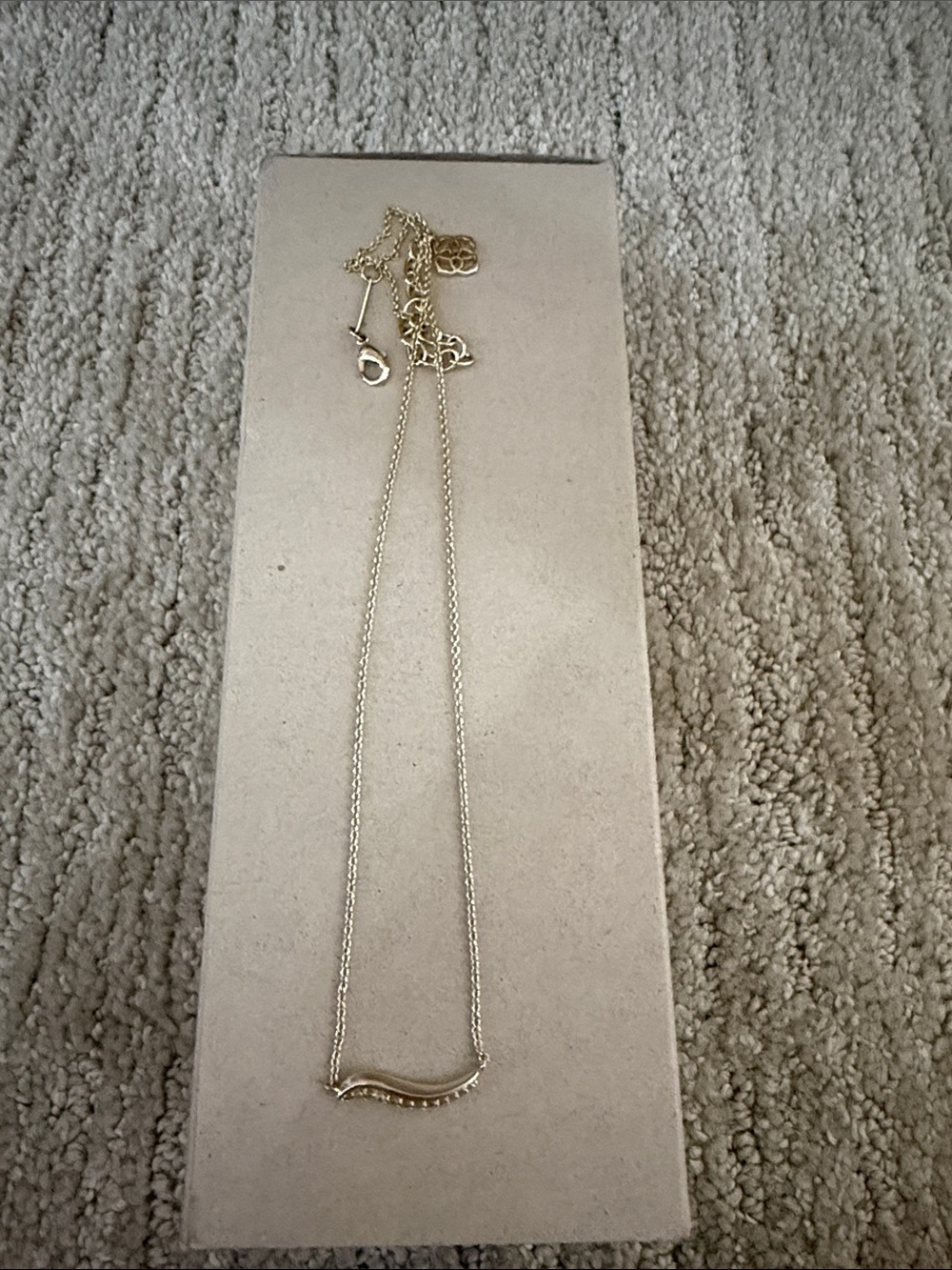 Kendra Scott Gold Wavy Bar Necklace